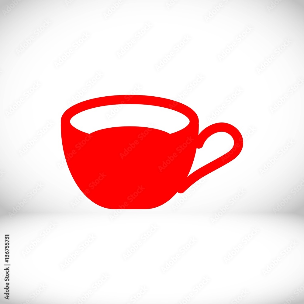 Cup icon stock vector illustration flat design