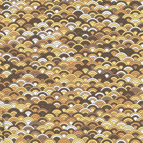 Retro circles background - vector illustration 