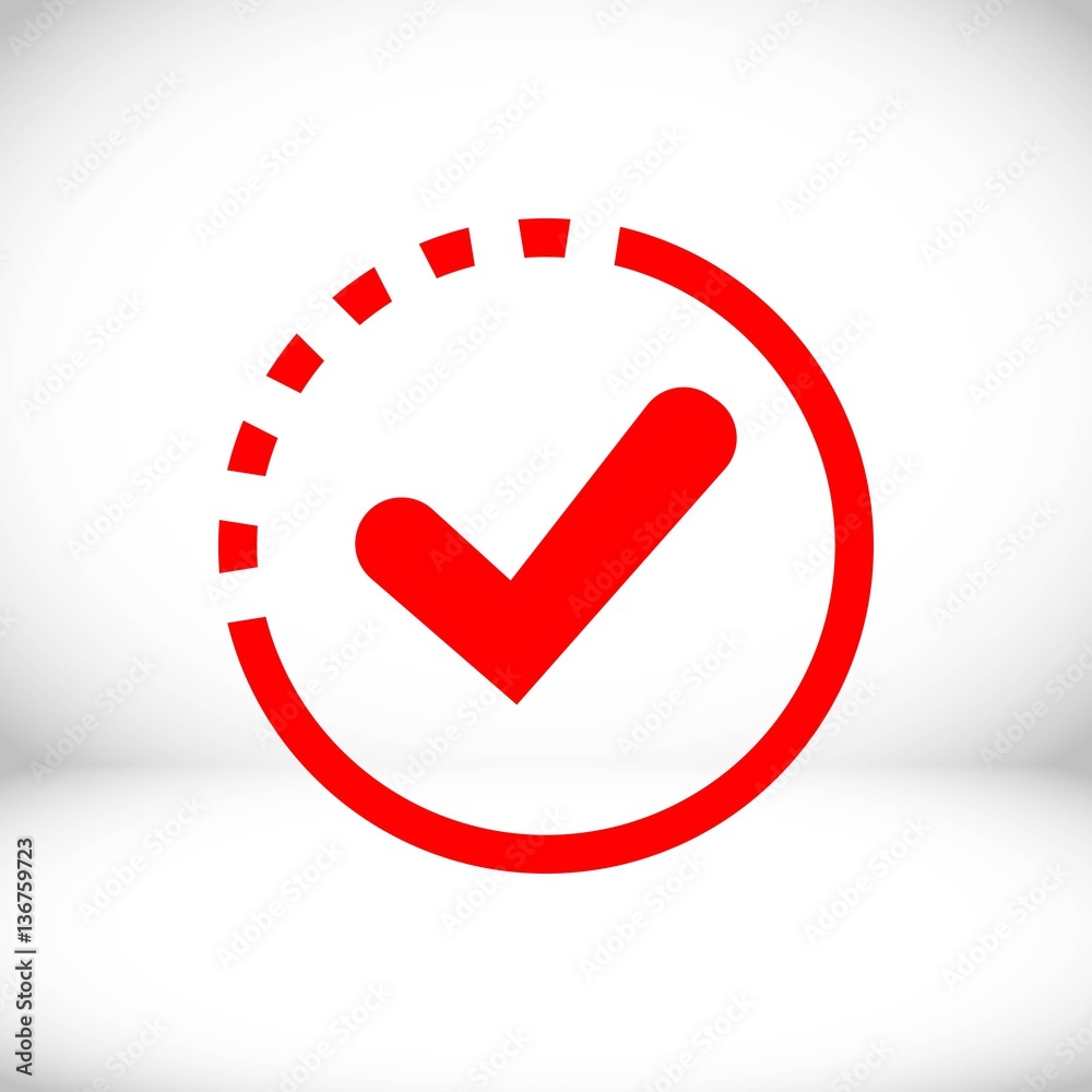 check icon vector illustration. Flat design style check icon vector illustration. Flat design style