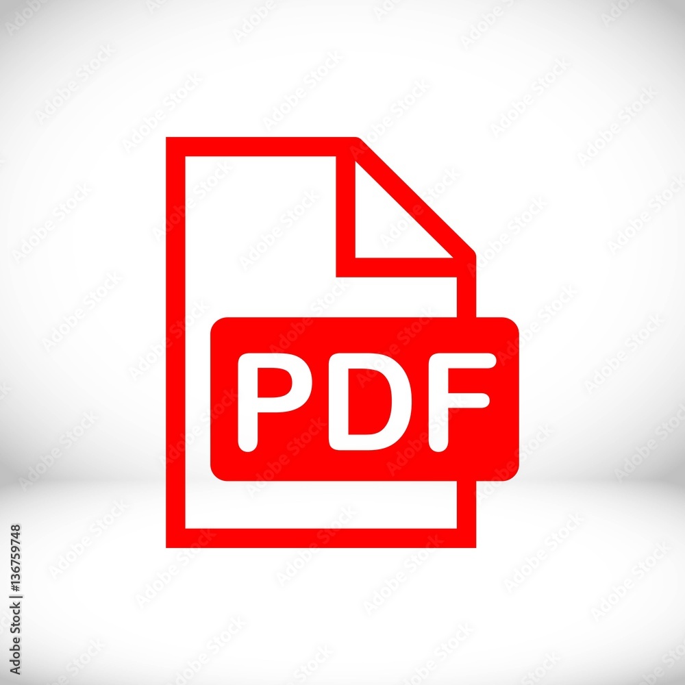 pdf icon stock vector illustration flat design pdf icon stock vector illustration flat design