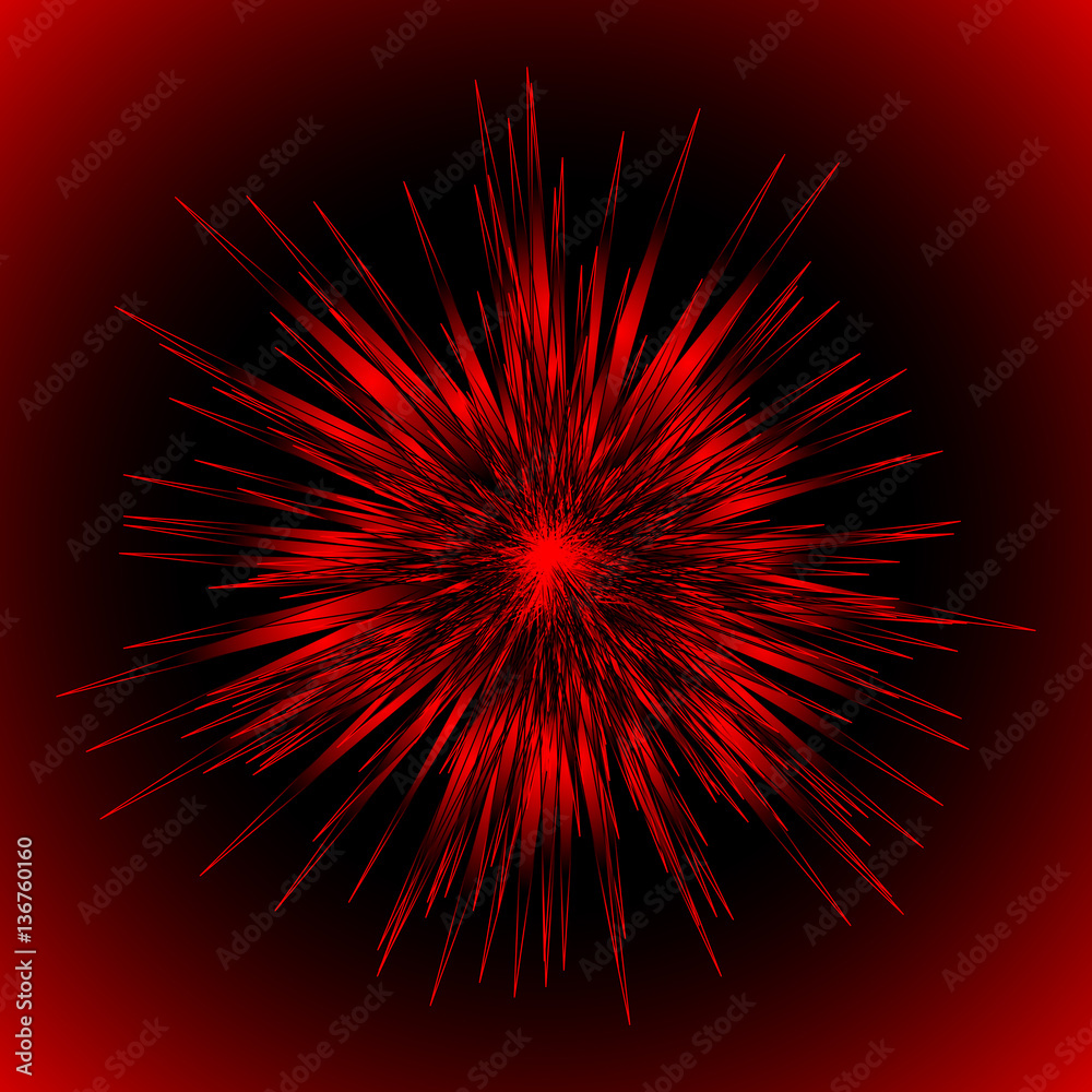 Prickly ball for design project - vector illustration Prickly ball for design project - vector illustration