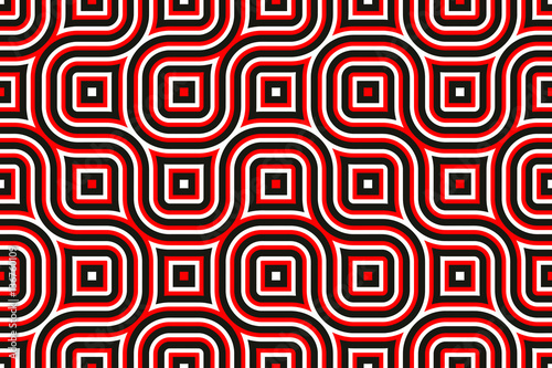 Continuous   wide retro background - vector illustration 
