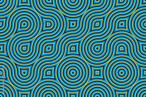 Continuous   wide retro background - vector illustration 
