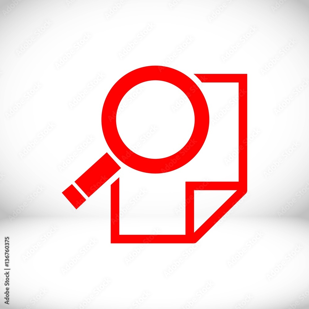 search icon stock vector illustration flat design