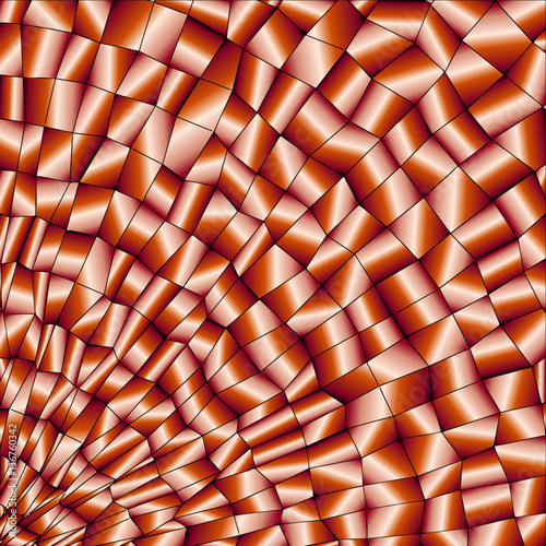 Radial   mosaic - vector illustration
