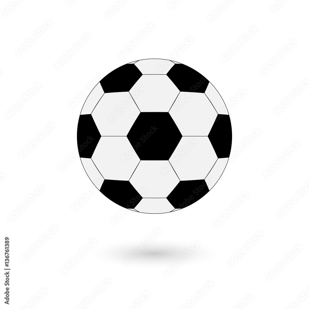 Football vector illustrator icon, soccerball Football vector illustrator icon, soccerball