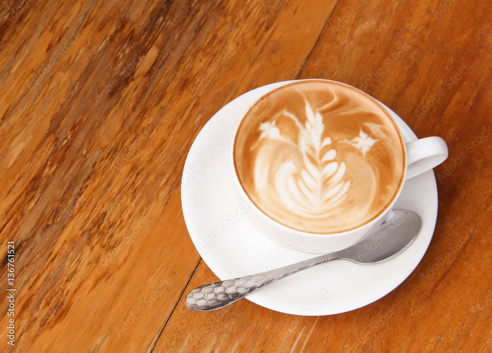 Cup of latte coffee Cup of latte coffee