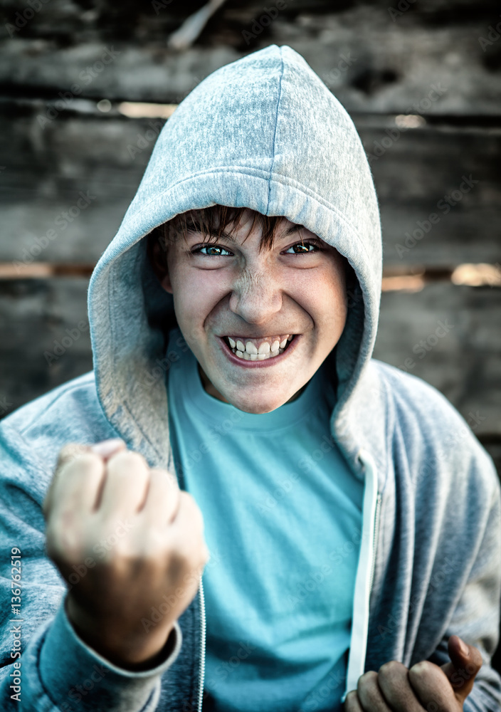 Angry Teenager Portrait Angry Teenager Portrait