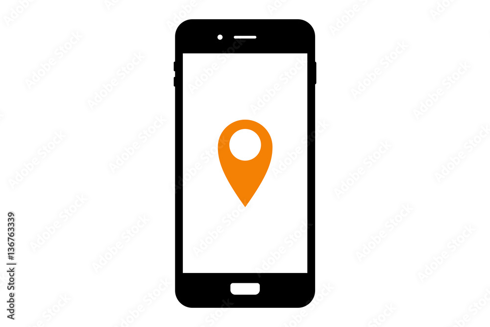 Smartphone - Navigation - Stecknadel - Pin Smartphone - Navigation - Stecknadel - Pin