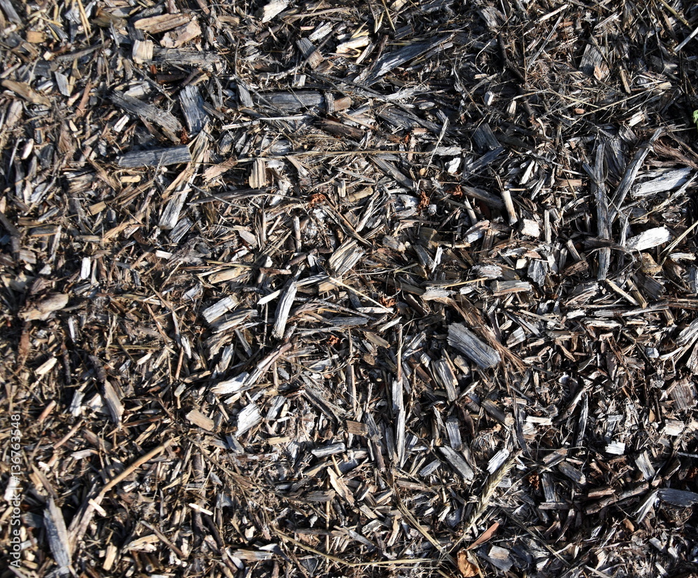 Bark leaves and wood chippings mulch as an abstract coarse background texture. Bark leaves and wood chippings mulch as an abstract coarse background texture.