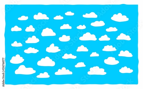 Linear cloud pattern
