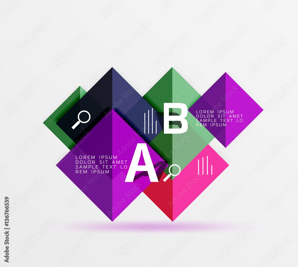 Square geometric abstract background Square geometric abstract background
