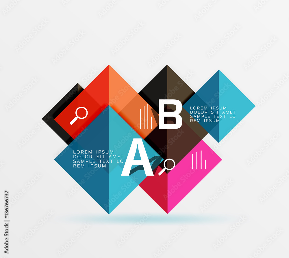 Square geometric abstract background Square geometric abstract background