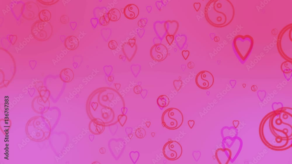 Valentine's day abstract background,flying hearts and particles.Loopable. Valentine's day abstract background,flying hearts and particles.Loopable.