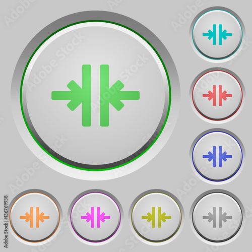 Vertical merge push buttons