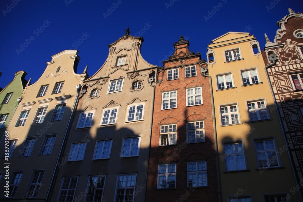 Fototapeta premium les façades du vieux Gdansk