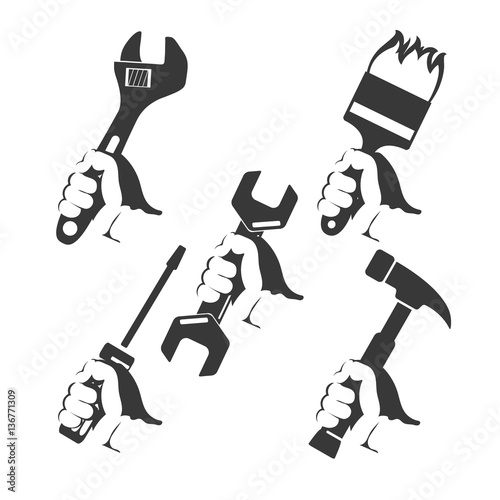 Repair tools in hand