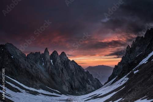 Photography Mountain in Elbrus region, Caucasus Mountains in Southern Russia