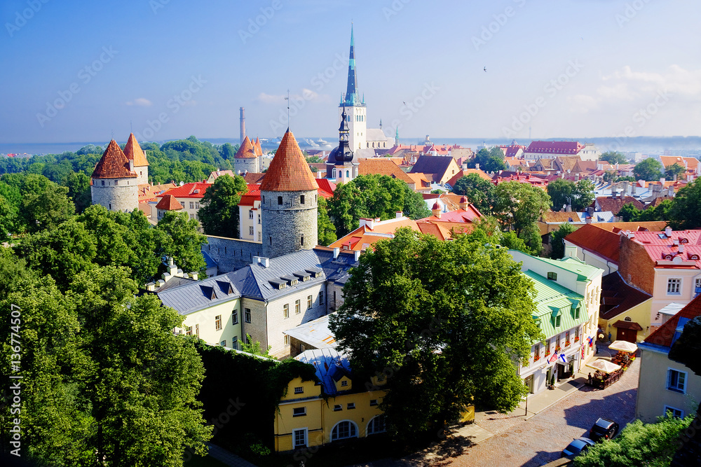 Панорама Таллина (Эстония)