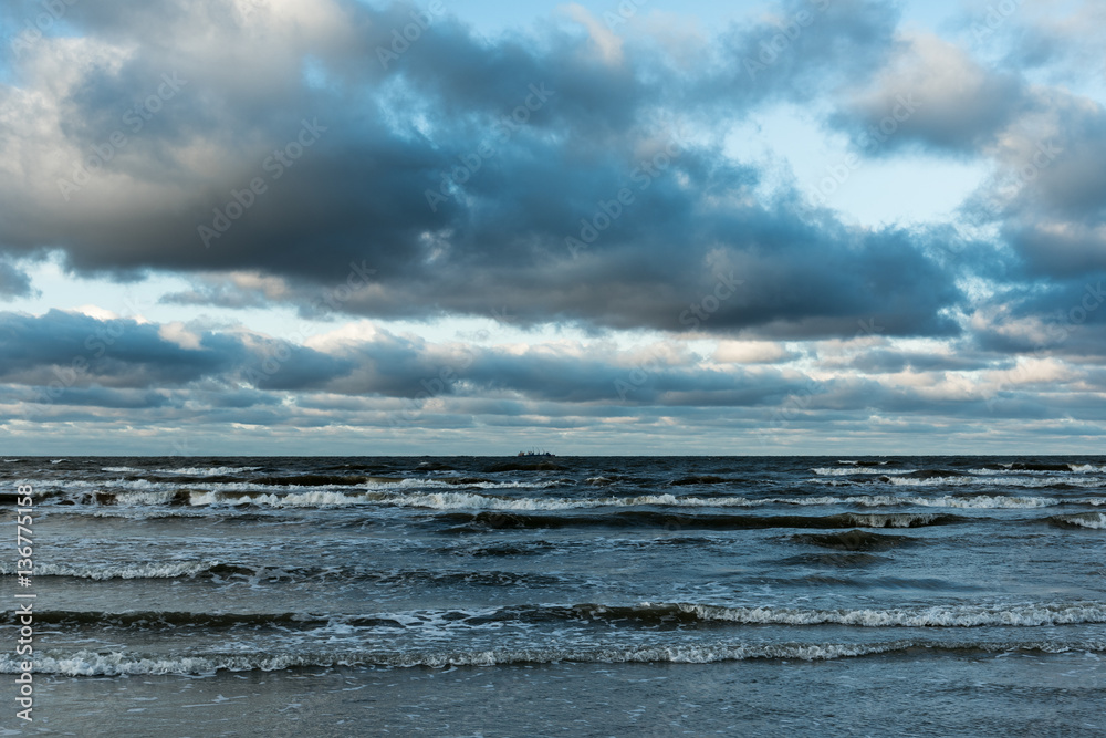 Fototapeta premium Blue Baltic sea.