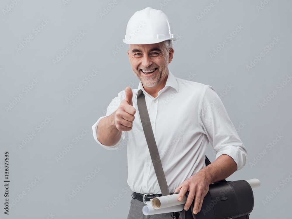 © stokkete - Construction engineer giving a thumbs up