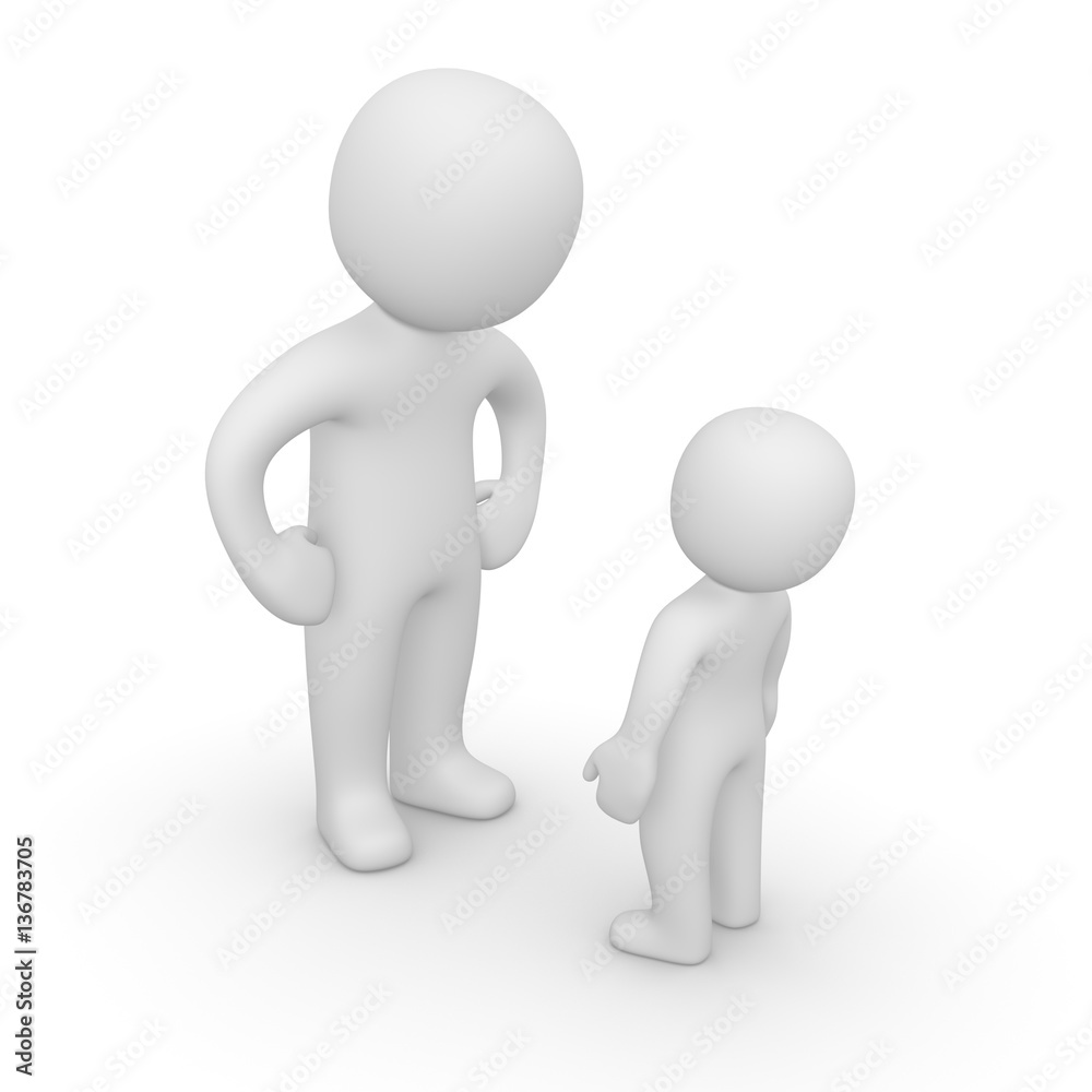 3d Yes or no little man stock illustration. Illustration of small - 39596991