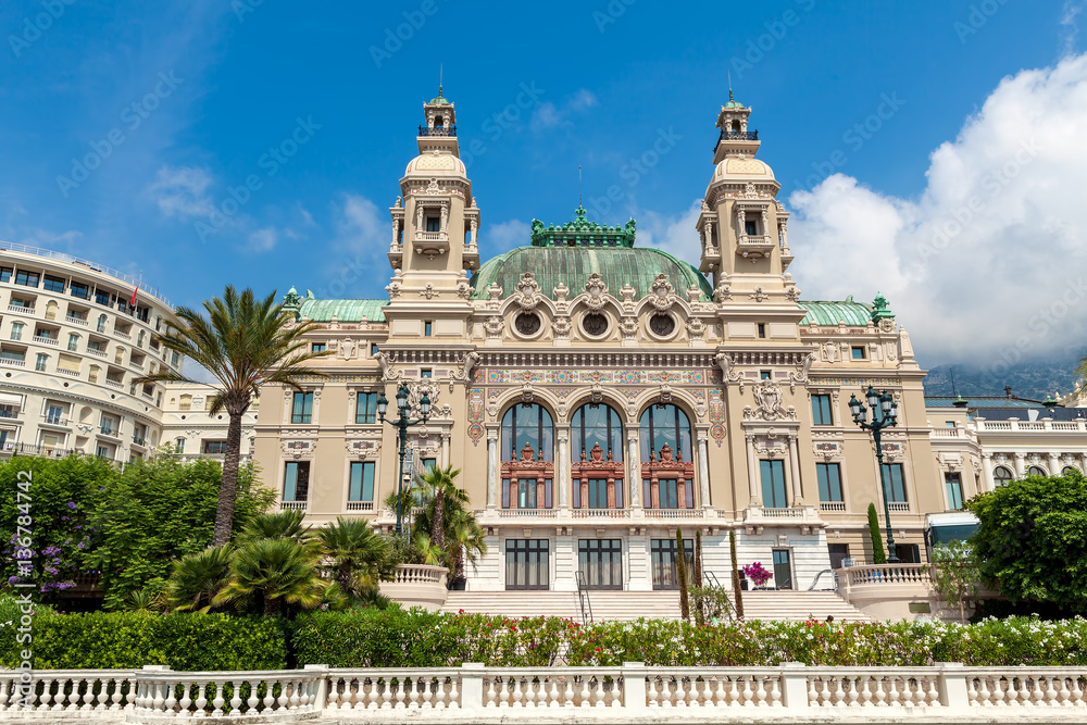 Opera house in Monte Carlo, Monaco.