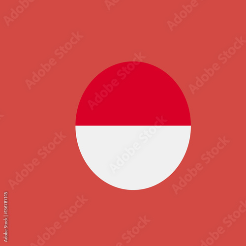 Indonesia Flag icon. flat design Free Download Indonesia Flag icon. flat design - GFXLoad