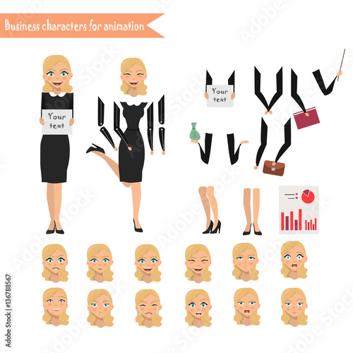 Business Woman for animation