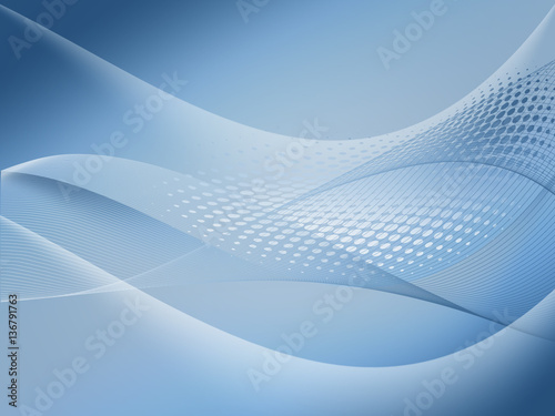 Abstract background with wavy pattern and halftone effect 