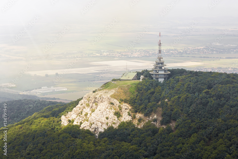 Gymes, slovakia mediaval castle, ruins of Gymes castle near Nitra