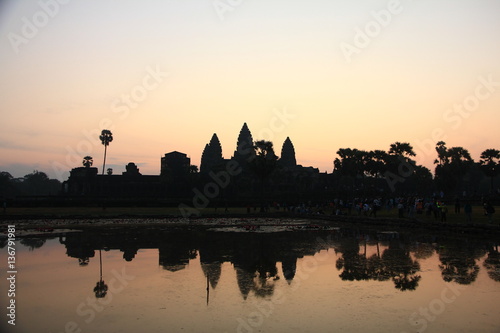 Angkor Wat at Sunrise, Cambodia © marcuspon