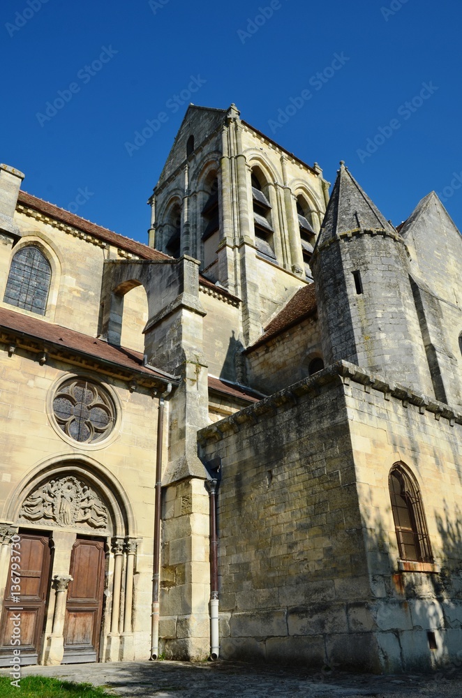 Entrée de la nef, Eglise d'Auvers sur Oise, France