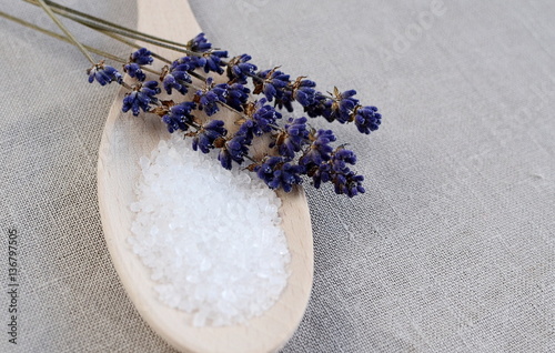 Natural ingredients for homemade body salt scrub