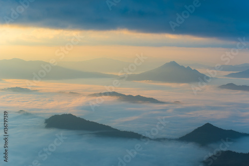 Morning Fog on mountain