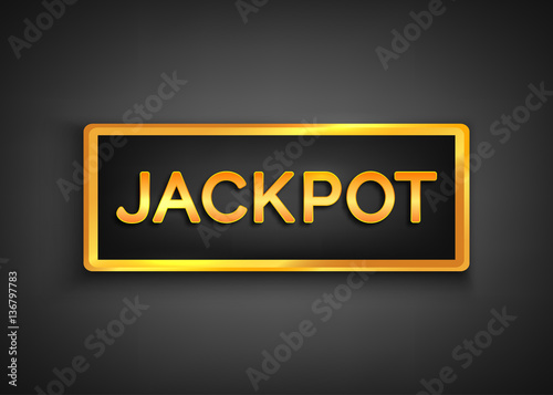 "Jackpot" casino background.Vector illustration.