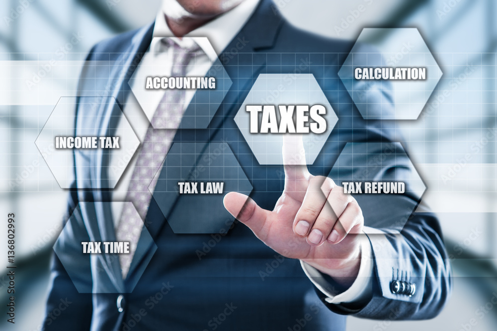 Taxes Accounting Calculation Financial Budget Business concept Taxes Accounting Calculation Financial Budget Business concept