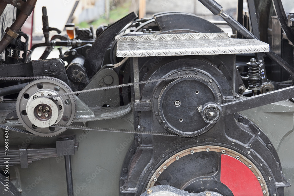 Fototapeta premium Zahnradbahn, (Detail,Antrieb)