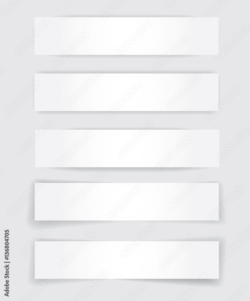 Set of banners for design vector