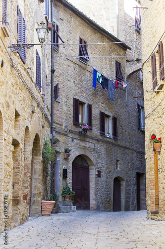 Fototapeta Naklejka Na Ścianę i Meble -  small town Volterra in Tuscany, Italy