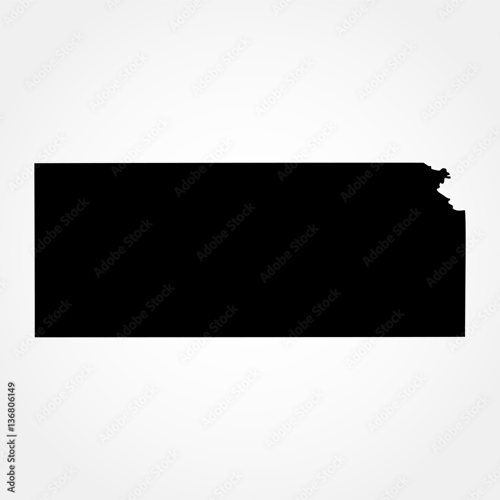 map of the U.S. state of Kansas map of the U.S. state of Kansas