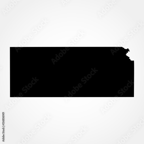 map of the U.S. state of Kansas 
