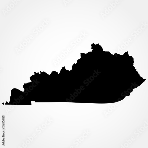 map of the U.S. state of Kentucky 