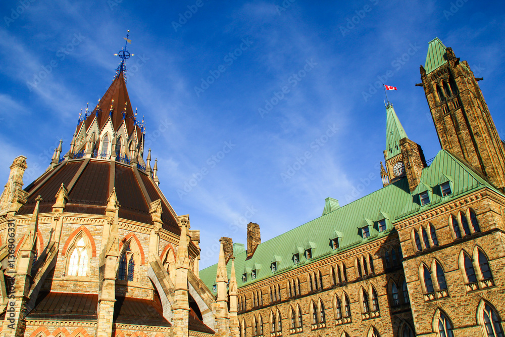 Obraz premium Library of Canadian Parliament in Ottawa, Canada