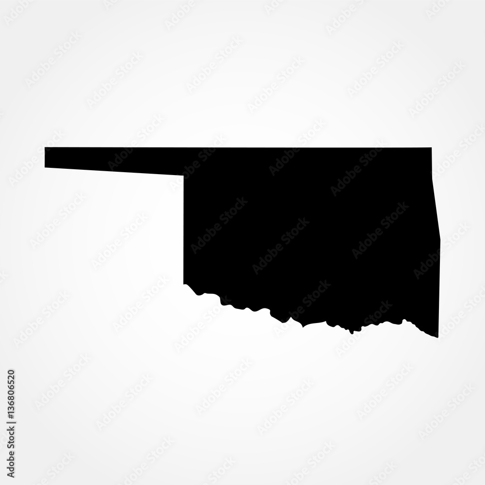 map of the U.S. state of Oklahoma map of the U.S. state of Oklahoma