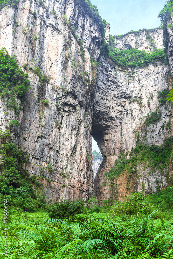 Fototapeta premium Wulong Karst World Natural Heritage, Chongqing, China