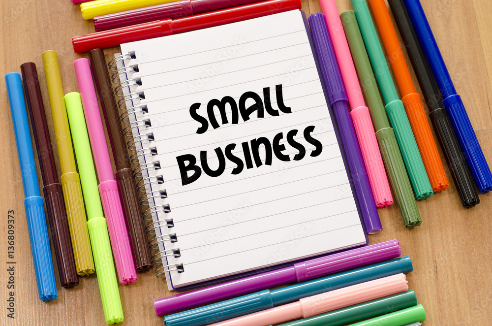 Obraz premium Small business text concept