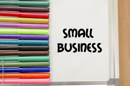 Small business text concept