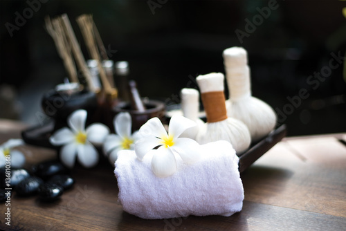 Spa scrub treatment and massage, Thailand, soft and select focus