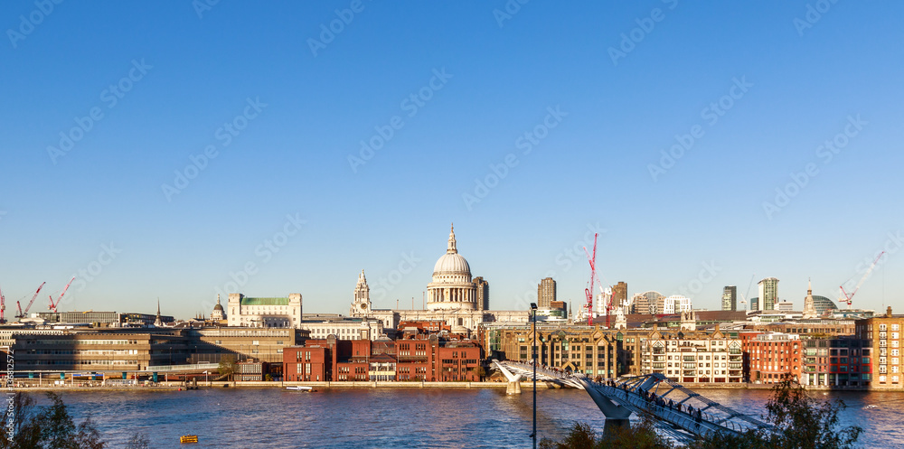 Panoramic View of St Paul's Cathedral in London